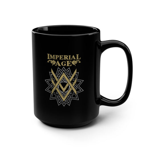 SUMMER COLLECTION - Black Mug 0.44 Black 9Gold-White Print)