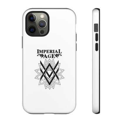 SUMMER COLLECTION - Tough iPhone Case White (Black Print)