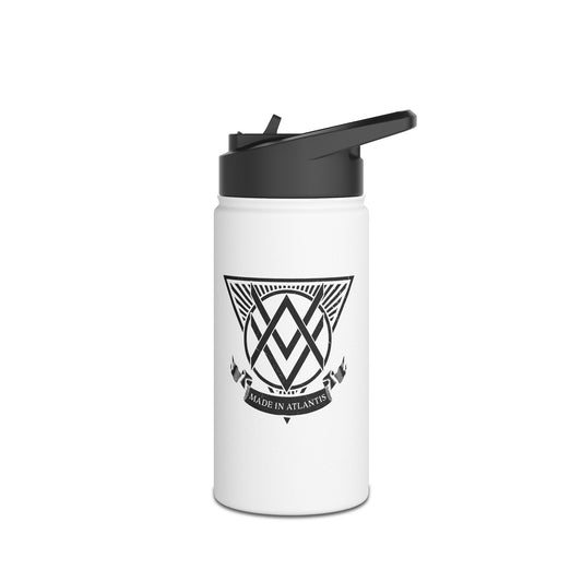SUMMER COLLECTION - Steel Water Bottle White (BlackPrint)