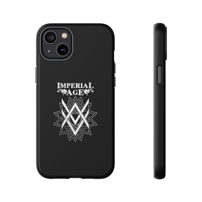 SUMMER COLLECTION - Tough iPhone Case Black (White Print)