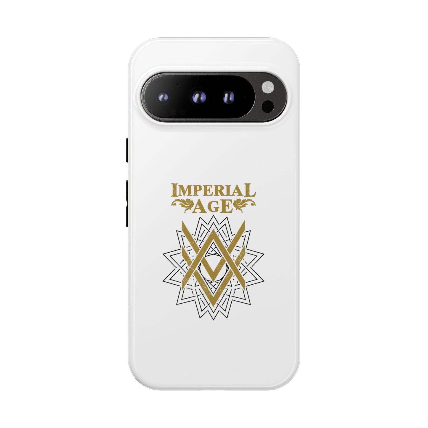 SUMMER COLLECTION - Tough Google Pixel Case White (Gold-White Print)