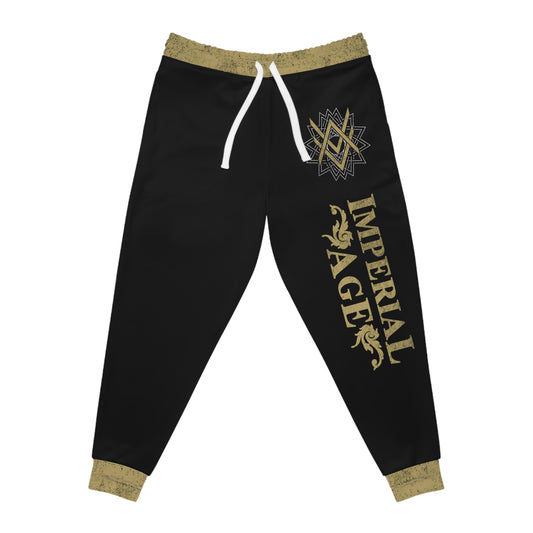 SUMMER COLLECTION - Sweat Pants Black (Gold-White Print)