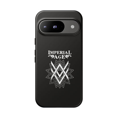 SUMMER COLLECTION - Tough Google Pixel Case Black (White Print)