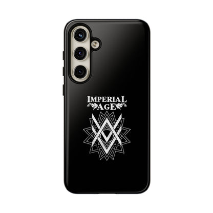 SUMMER COLLECTION - Tough Samsung Galaxy Case Black (White Print)