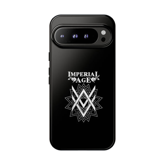 SUMMER COLLECTION - Tough Google Pixel Case Black (White Print)