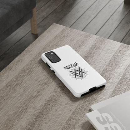 SUMMER COLLECTION - Tough Samsung Galaxy Case White (Black Print)