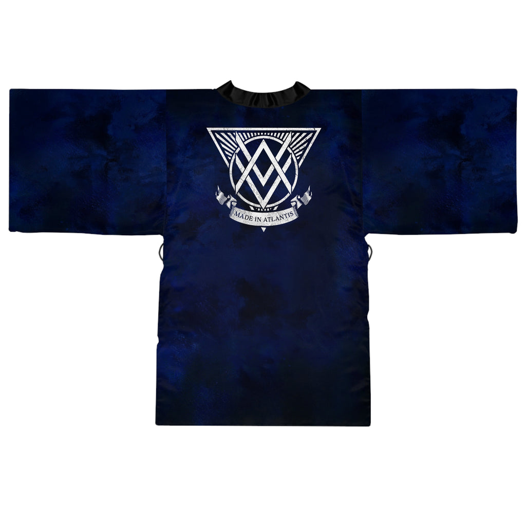 SUMMER COLLECTION - Women's Robe Navy (White Print)