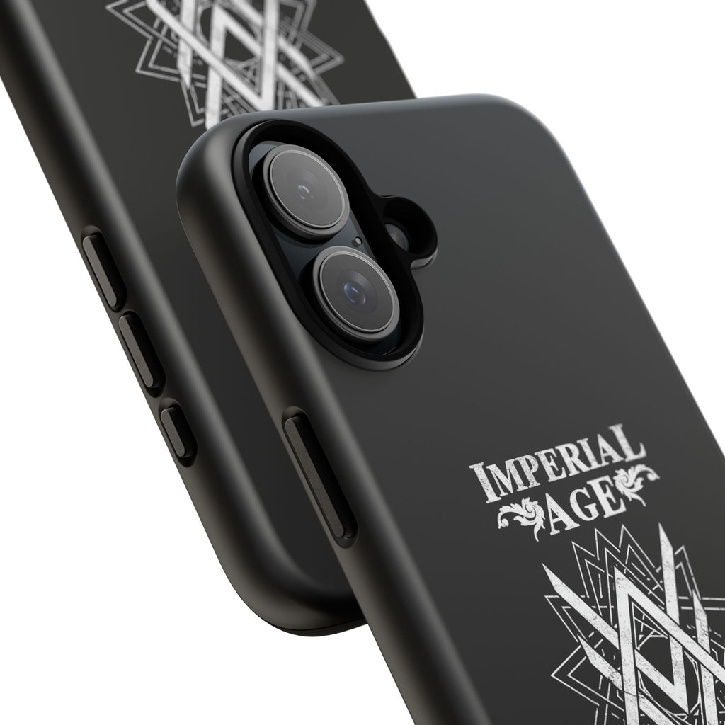 SUMMER COLLECTION - Tough iPhone Case Black (White Print)