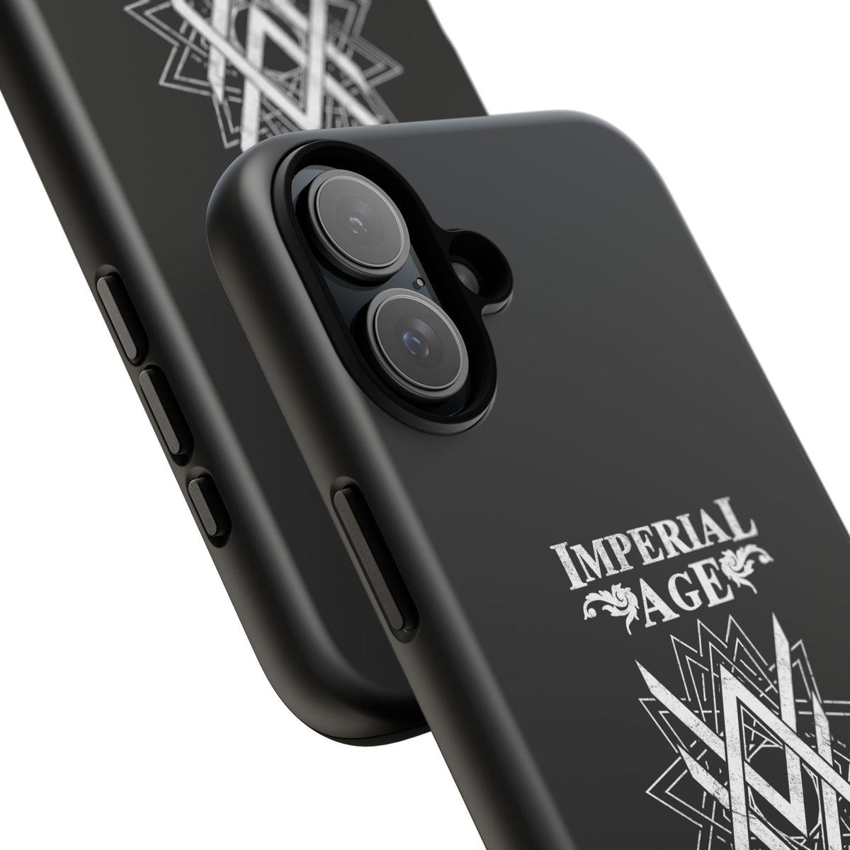 SUMMER COLLECTION - Tough iPhone Case Black (White Print)