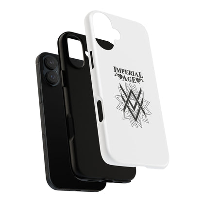 SUMMER COLLECTION - Tough iPhone Case White (Black Print)