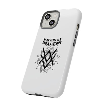 SUMMER COLLECTION - Tough iPhone Case White (Black Print)
