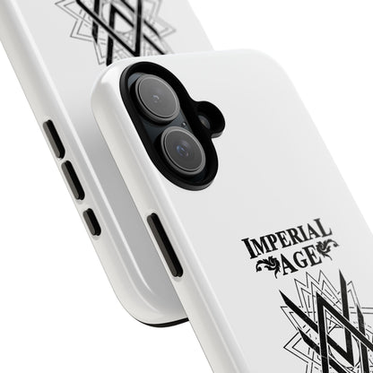SUMMER COLLECTION - Tough iPhone Case White (Black Print)