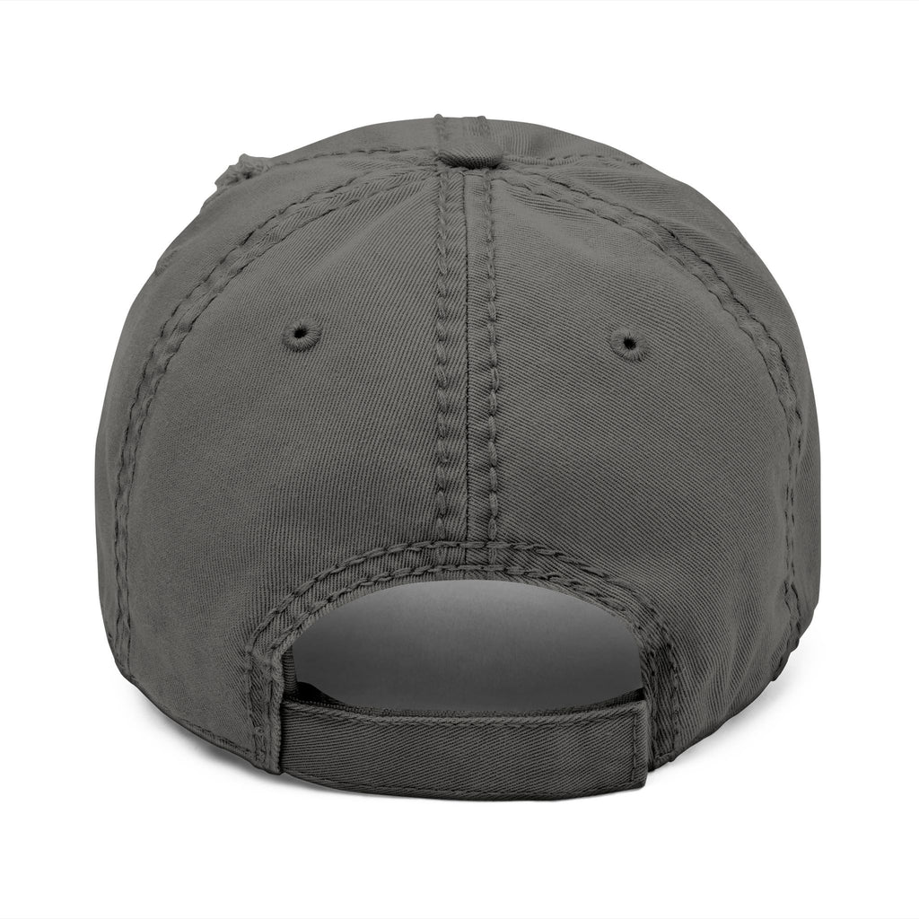 SUMMER COLLECTION - Distressed Cap Grey (Black Embroidery)
