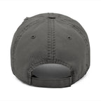 SUMMER COLLECTION - Distressed Cap Grey (Black Embroidery)