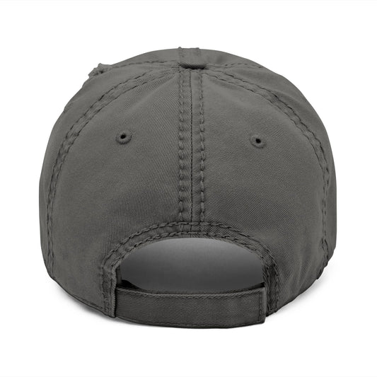 SUMMER COLLECTION - Distressed Cap Grey (Black Embroidery)