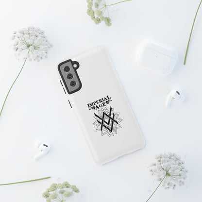 SUMMER COLLECTION - Tough Samsung Galaxy Case White (Black Print)