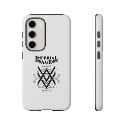 SUMMER COLLECTION - Tough Samsung Galaxy Case White (Black Print)