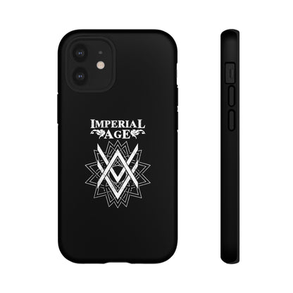 SUMMER COLLECTION - Tough iPhone Case Black (White Print)