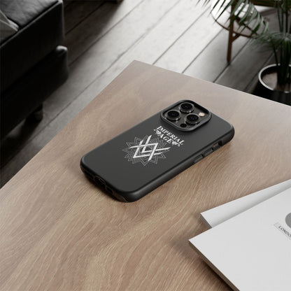 SUMMER COLLECTION - Tough iPhone Case Black (White Print)