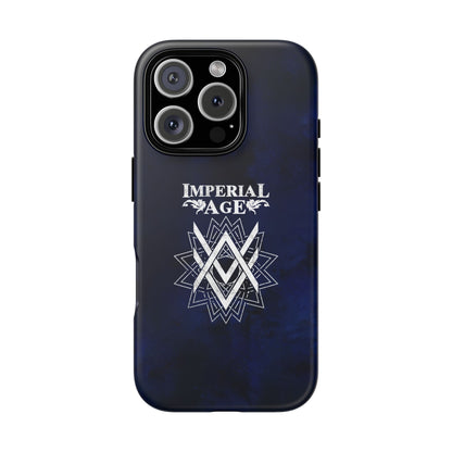 SUMMER COLLECTION - Tough iPhone Case Navy (White Print)