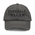 SUMMER COLLECTION - Distressed Cap Grey (Black Embroidery)