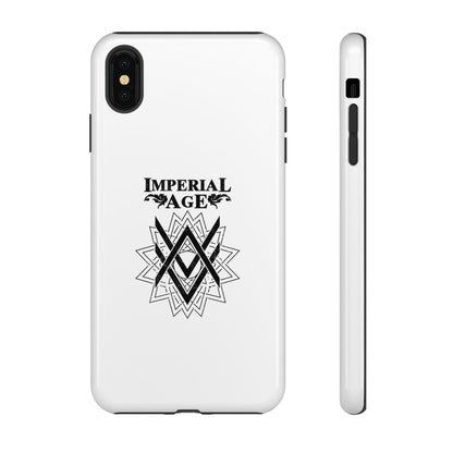 SUMMER COLLECTION - Tough iPhone Case White (Black Print)