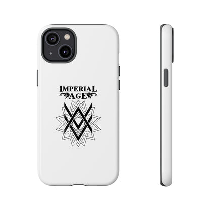 SUMMER COLLECTION - Tough iPhone Case White (Black Print)