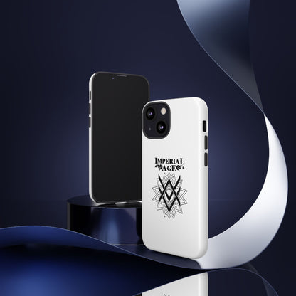 SUMMER COLLECTION - Tough iPhone Case White (Black Print)