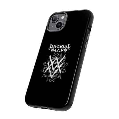 SUMMER COLLECTION - Tough iPhone Case Black (White Print)