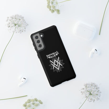 SUMMER COLLECTION - Tough Samsung Galaxy Case Black (White Print)