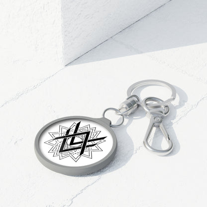 SUMMER COLLECTION - Keyring Tag White (Black Print)