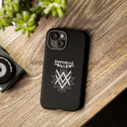 SUMMER COLLECTION - Tough iPhone Case Black (White Print)