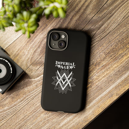 SUMMER COLLECTION - Tough iPhone Case Black (White Print)