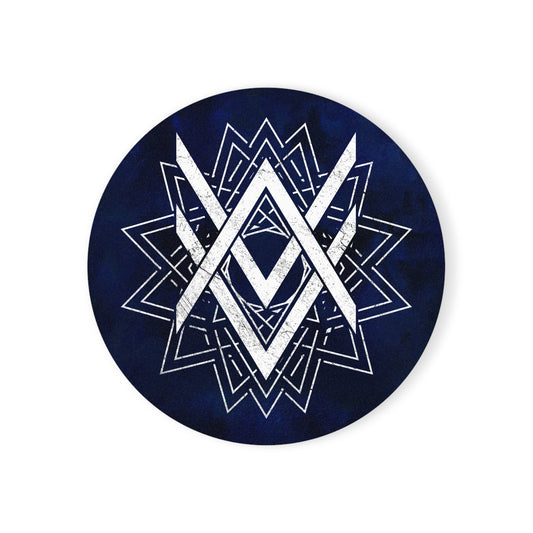 SUMMER COLLECTION - Cork Coaster Navy (White Print)