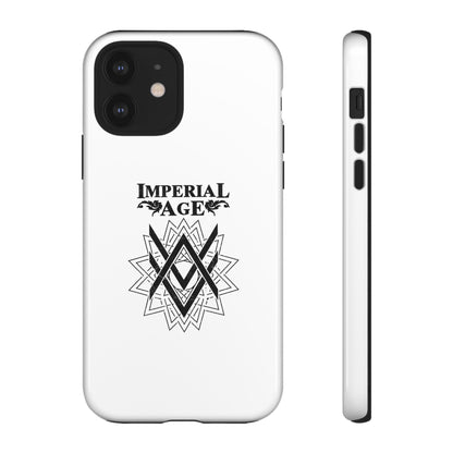 SUMMER COLLECTION - Tough iPhone Case White (Black Print)