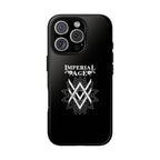 SUMMER COLLECTION - Tough iPhone Case Black (White Print)