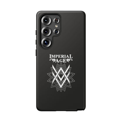 SUMMER COLLECTION - Tough Samsung Galaxy Case Black (White Print)