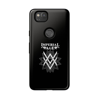 SUMMER COLLECTION - Tough Google Pixel Case Black (White Print)