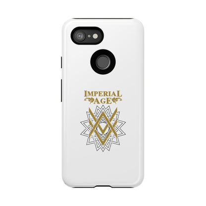 SUMMER COLLECTION - Tough Google Pixel Case White (Gold-White Print)