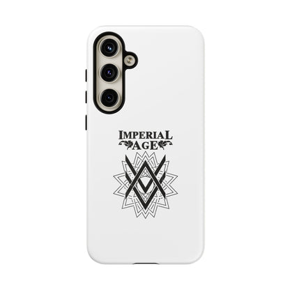 SUMMER COLLECTION - Tough Samsung Galaxy Case White (Black Print)