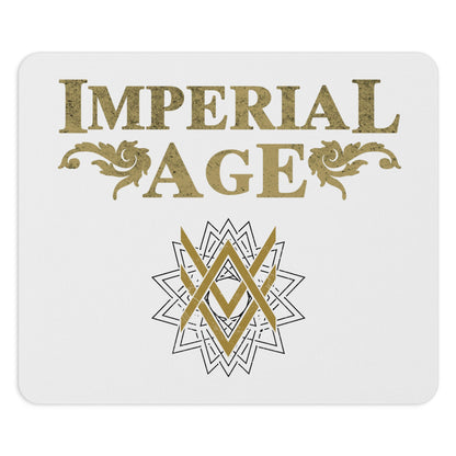 SUMMER COLLECTION - Mouse Pad White (Gold-Black Print)
