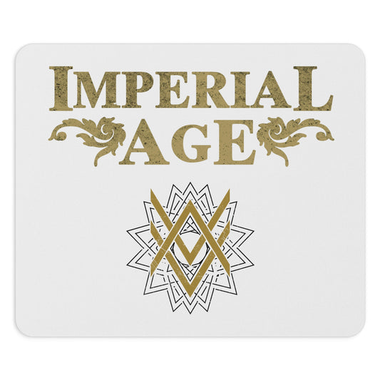 SUMMER COLLECTION - Mouse Pad White (Gold-Black Print)