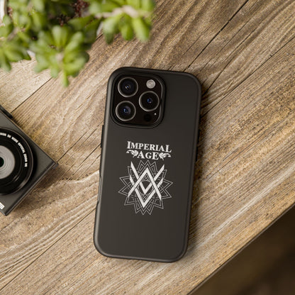 SUMMER COLLECTION - Tough iPhone Case Black (White Print)