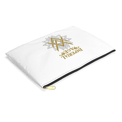 SUMMER COLLECTION - Accessory Pouch White (Gold-Black Print)