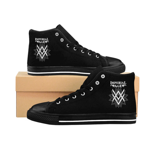 SUMMER COLLECTION - Men's Sneakers Black (White Print)