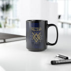 SUMMER COLLECTION - Black Mug 0.44 Navy (Gold-White Print)