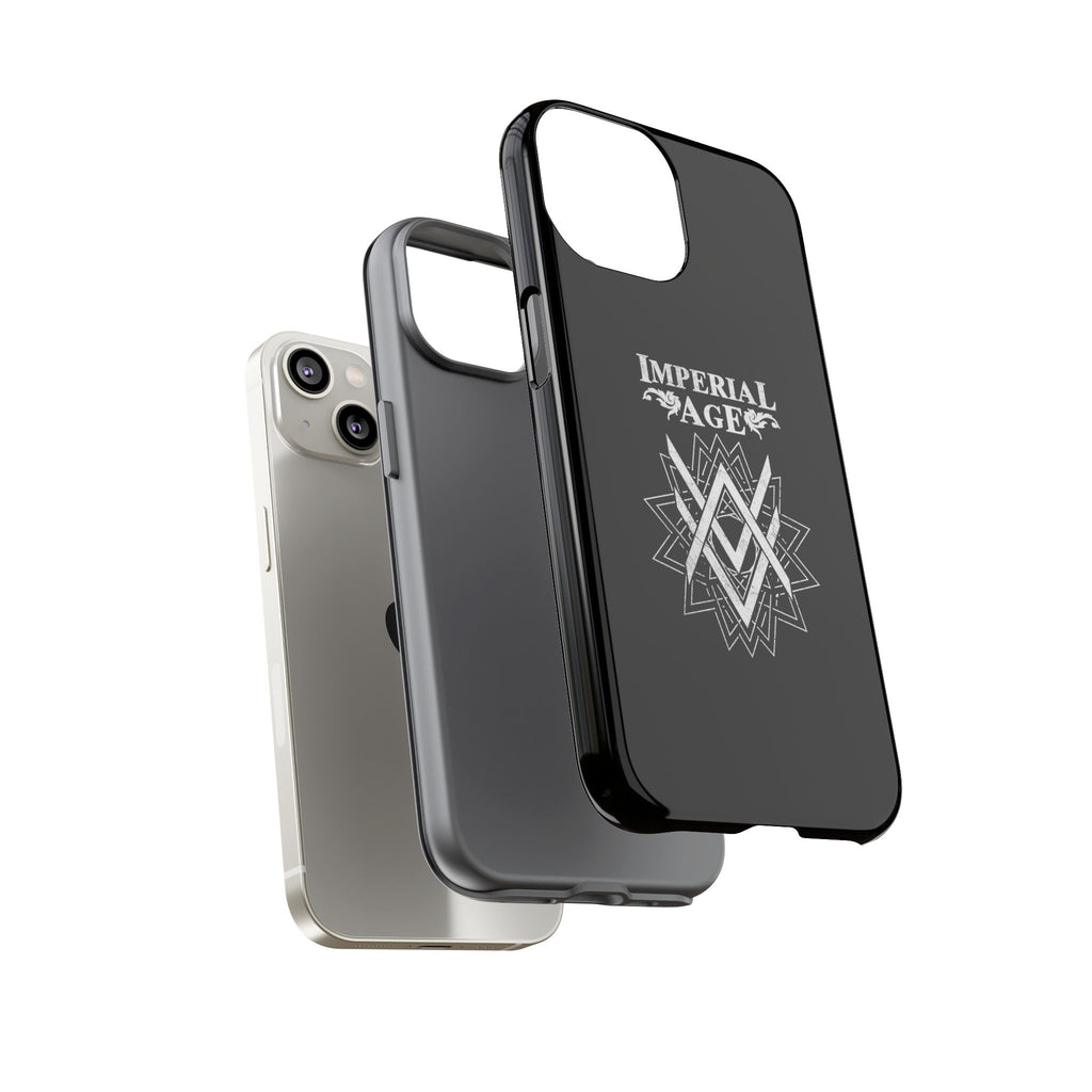 SUMMER COLLECTION - Tough iPhone Case Black (White Print)
