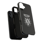 SUMMER COLLECTION - Tough iPhone Case Black (White Print)
