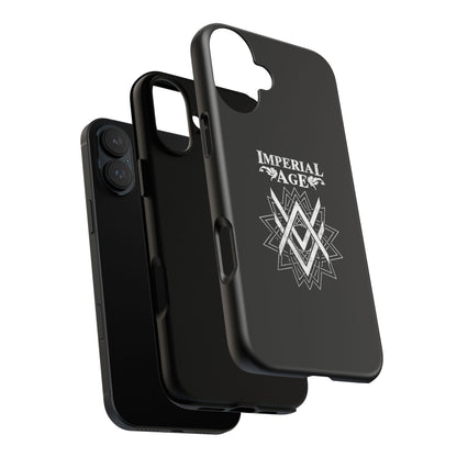 SUMMER COLLECTION - Tough iPhone Case Black (White Print)