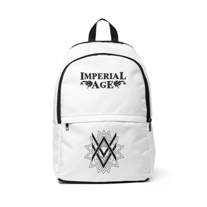 SUMMER COLLECTION - Back Pack White (Black Print)